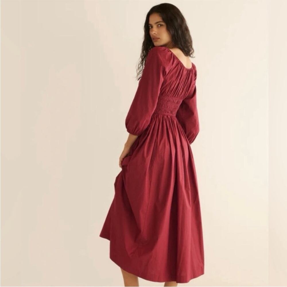 Doen Quintessa Dress in Deep Crimson M - Picture 4 of 7